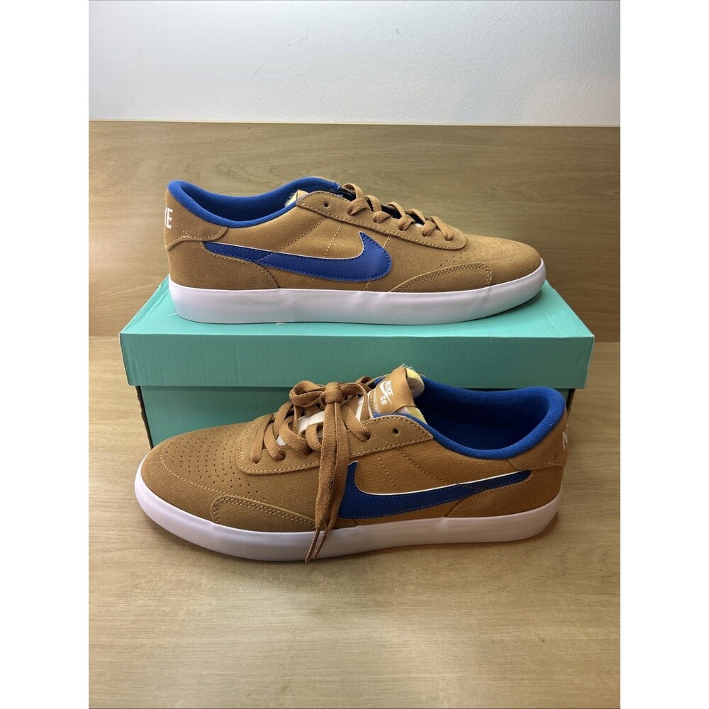 Nike SB Heritage Vulc Shoes Sneakers Men's 10 Wheat Flax White CD5010-200